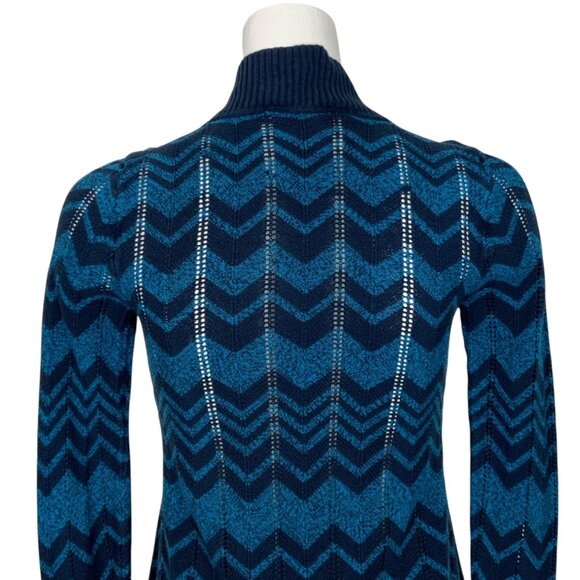 Missoni For Target Cardigan Sweater S Blue Chevron - Picture 8 of 12